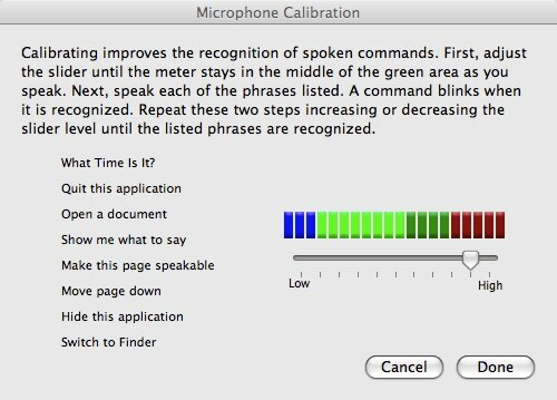 Kako koristiti govorne naredbe na kalibraciji mikrofona Mac 03