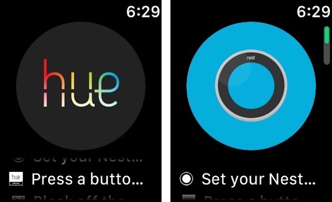 Hue i Nest aplikacije za pametni sat