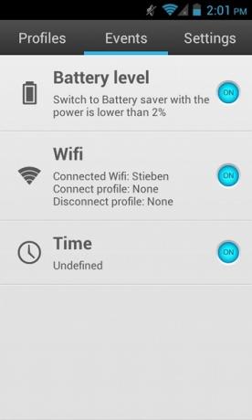 automatski prelaze profile na androidu