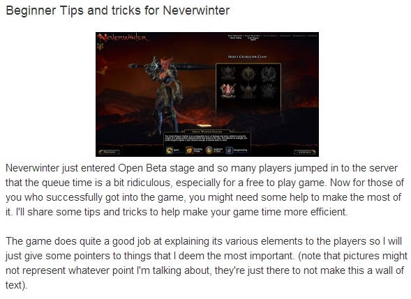 neverwinter web stranica