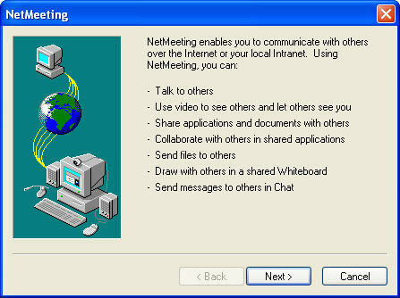 Predlažem svoj šešir, Microsoft NetMeeting netmeeting