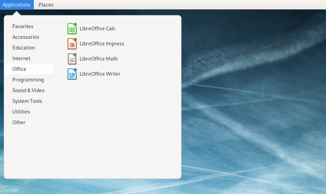 Pokretač aplikacija GNOME Classic