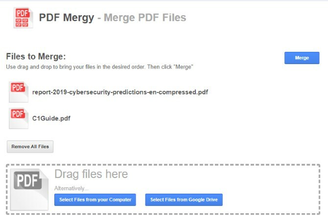 Spajanje dva PDF-a zajedno s PDF-om Mergy