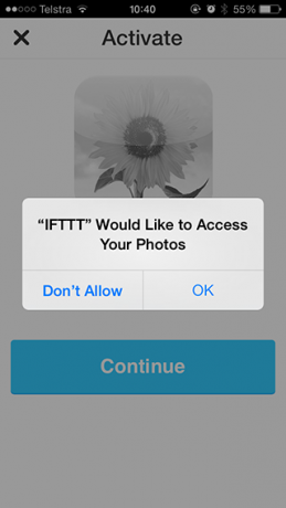 Postavite iPhone da radi s autorizacijom IFTTT-a