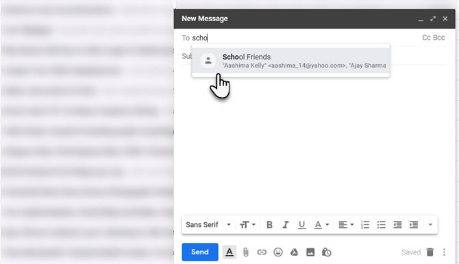 Pošaljite grupni Gmail