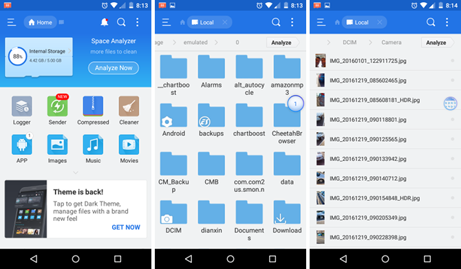 ES File Explorer: Je li najbolji upravitelj datoteka za Android? sučelje istraživača datoteka