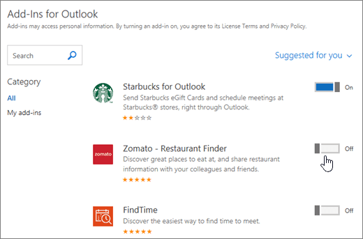 Outlook Addins