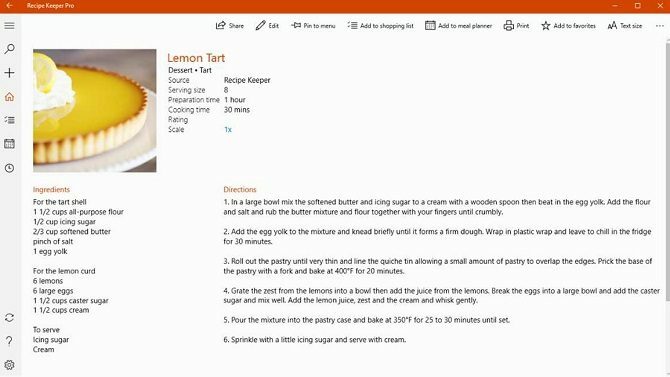 app čuvar recepta Windows 10
