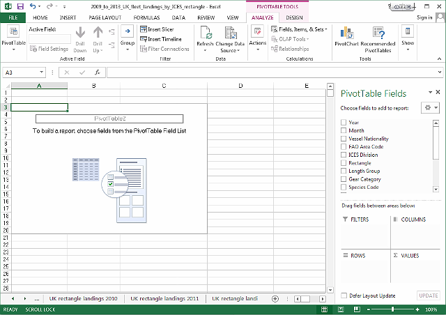 Pivot tablica Excel 2013