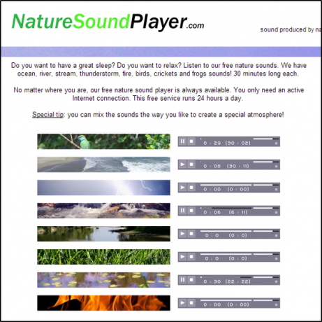 10 web stranica koje će pomoći utapanju buke kako biste mogli ostati fokusiran NatureSoundPlayer