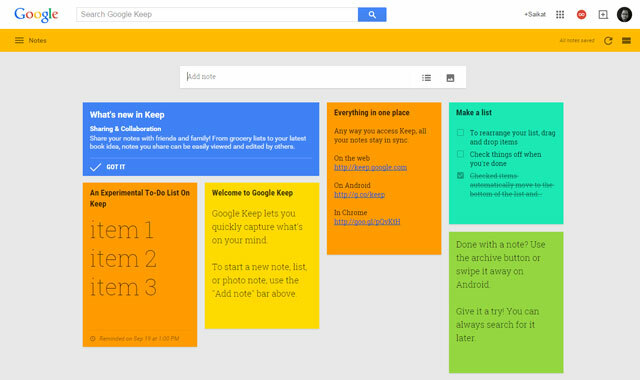 Bilježenje Chromeovog proširenja - Google Keep