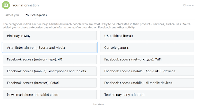 Potpuni vodič za privatnost na Facebooku facbeook oglasi za privatnost prikazuju vaše kategorije