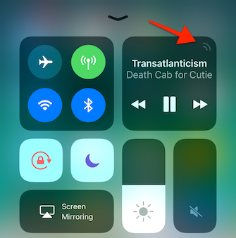 Prečac AirPlay za iOS 11 Control Center