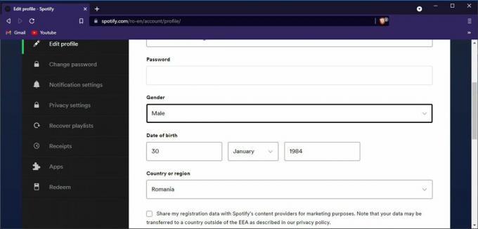Promijeni Spotify regiju