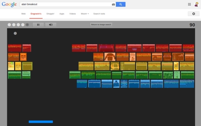 Google uskrsna jaja-Slike-igre-Atari-bijeg