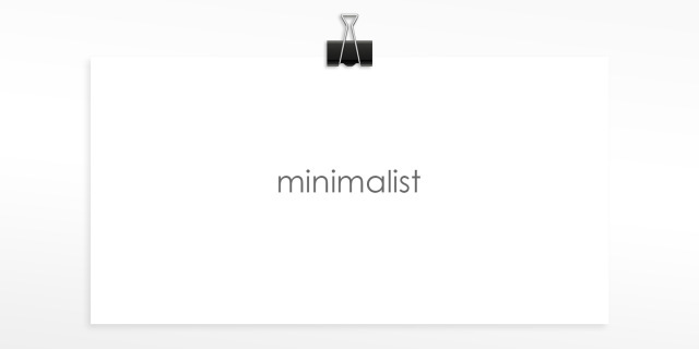 minimalistički