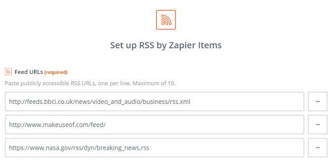 rss unos zapier feedova