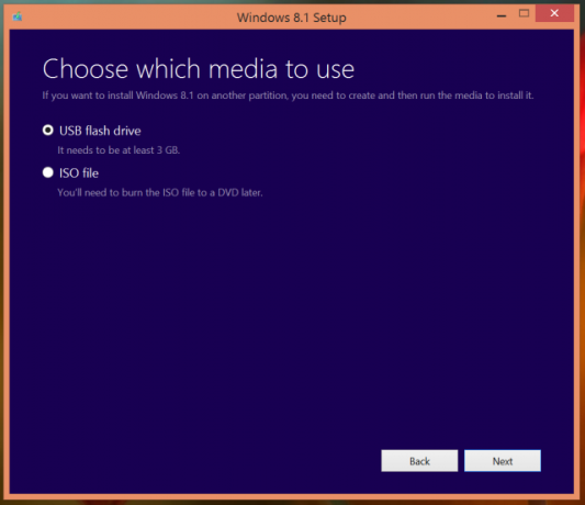 7 odaberite Windows 8 instalacijski medij