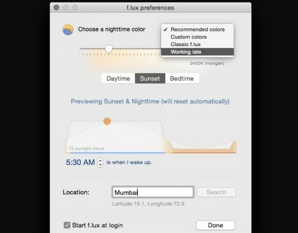 f.lux-Mac Apps Bar aplikacije