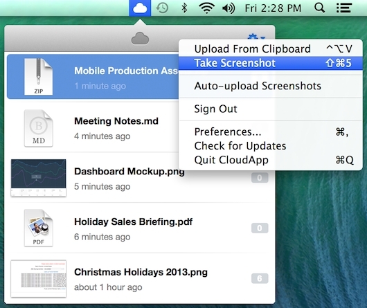 CloudApp-2-Redizajn-Mac-Meni-skočne prozore-instant-Kapi