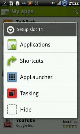Android aplikacija za brzo pokretanje