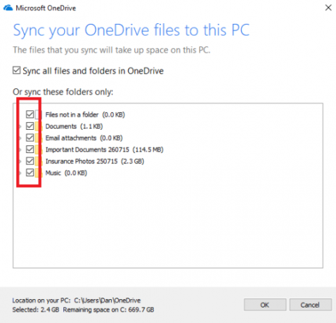 mape za sinkronizaciju onedrivea Windows 10