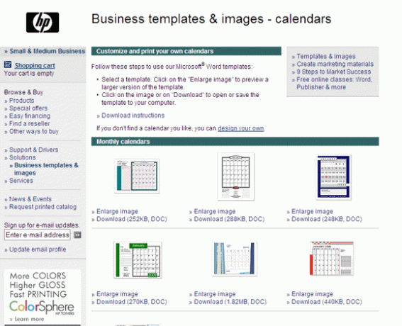 HP kalendari