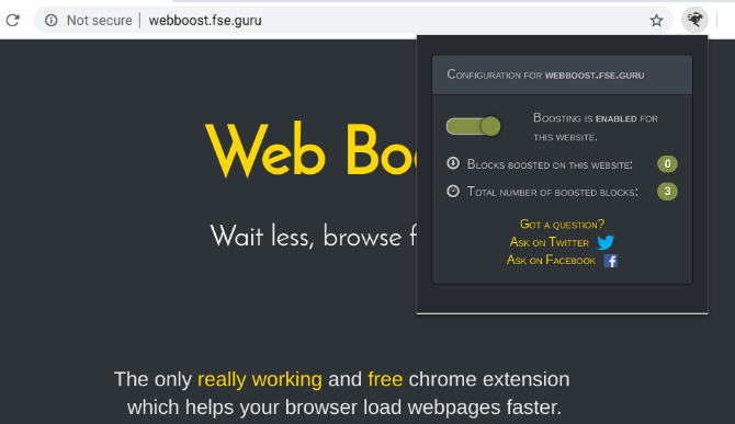 Web Boost za Chrome unaprijed ugrađuje građevinske blokove kako bi se brže učitavale stranice