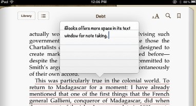 ibooks značajke ipad