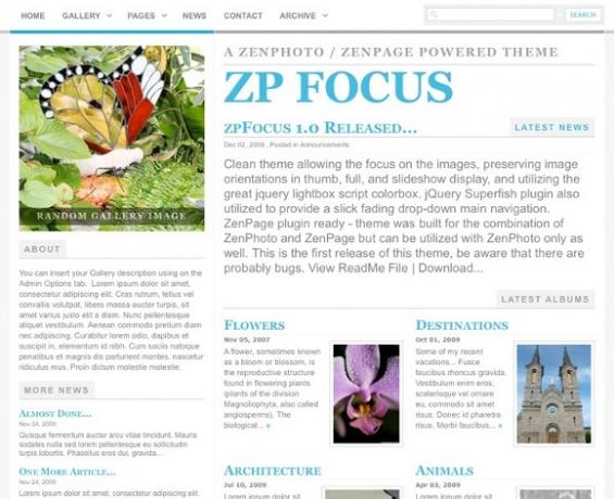 Podijelite više nego samo fotografije s Zenphoto & Zenpage CMS dodatkom zpfocus