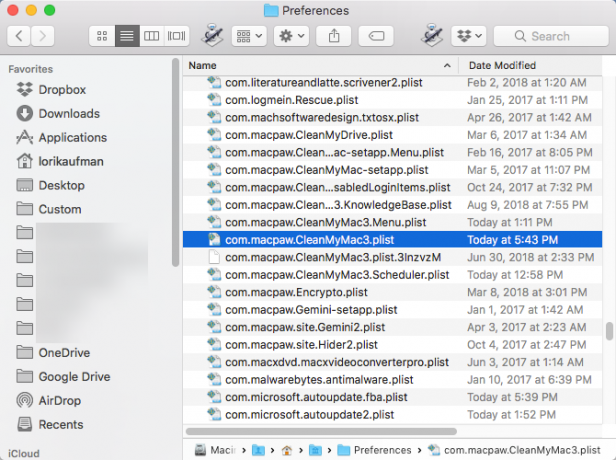 PLIST datoteke u mapi Preferences na Mac računalu