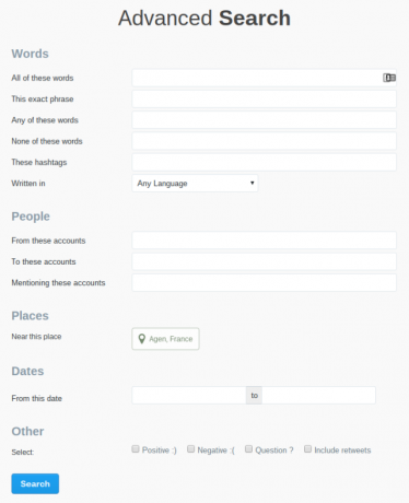 Napredna pretraga na Twitteru