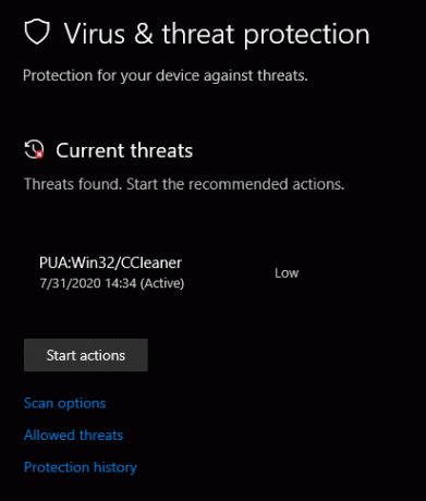 Windows sigurnosno blokiran CCleaner