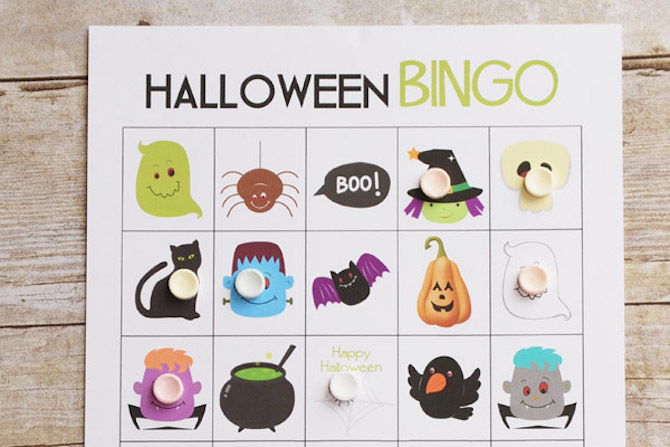 Ispis za Halloween - Bingo kartice