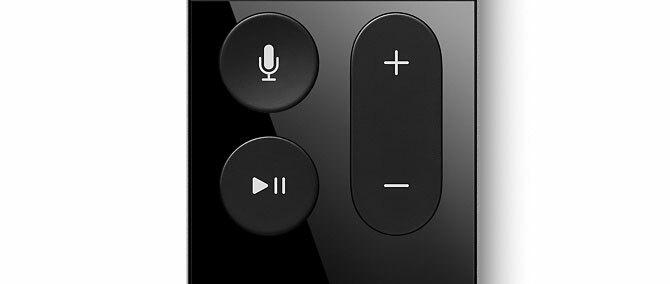 Apple TV Siri Remote Siri, reprodukcija / pauza i glasnoća