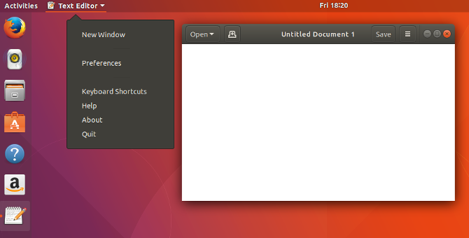 izbornik ubuntu gnome jedinstva