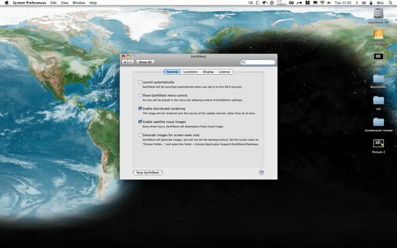 5 Čuvar zaslona za Mac OS X i Windows Earthdesk