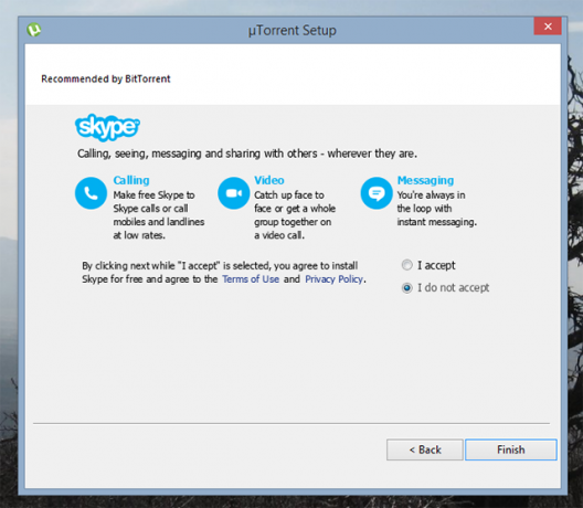 uTorrent-otvorenog bombon skype