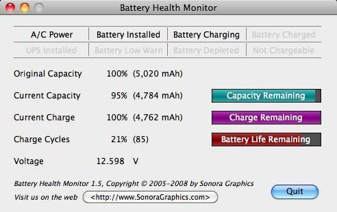 monitor baterije macbook-a