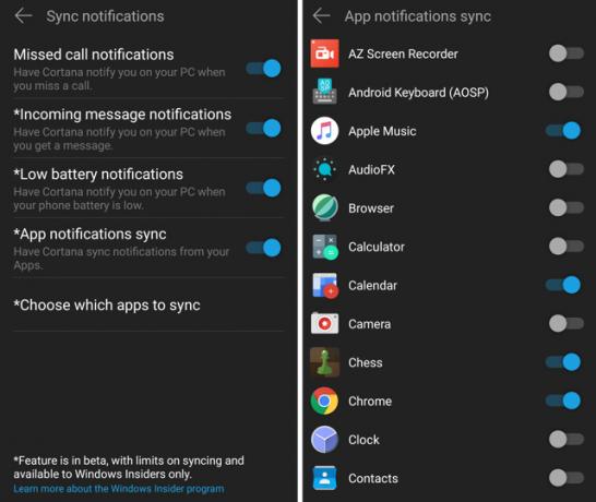 Sync-android-obavijesti-Windows-akcija-centar-Sync odabrati-aplikacije