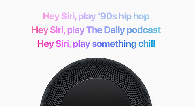 Siri HomePod Glazbene naredbe