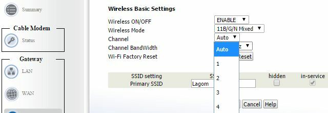 WiFi kanal