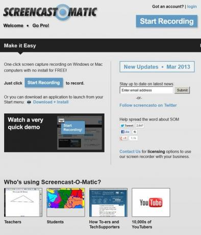 Screencast-O-Matic: Internet softver Screencast screencastomatic