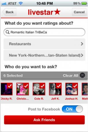 Livestar: Dobijte preporuke za mjesta od svojih prijatelja [iOS] livestar1