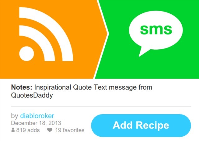 IFTTT za sms-recept