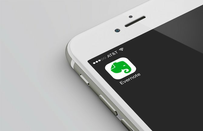 Kako napisati e-knjigu: Evernote ikona