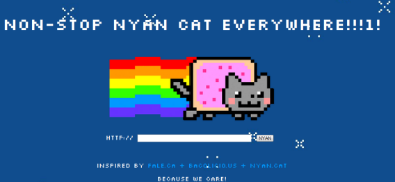 web stranica nyan cat