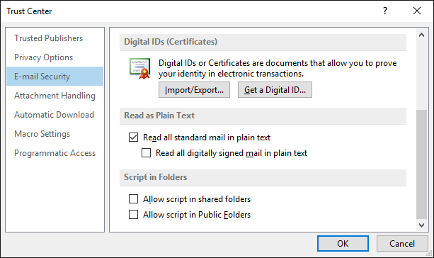 Outlook pročitati običan tekst e-pošte