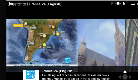 Gledajte streaming vijesti uživo na televiziji uživo sa slikom livestation Liveintion u slici2