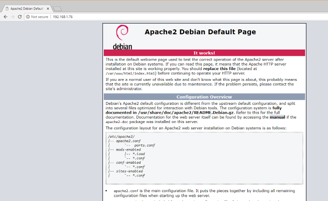 Apache server instaliran na Raspberry Pi